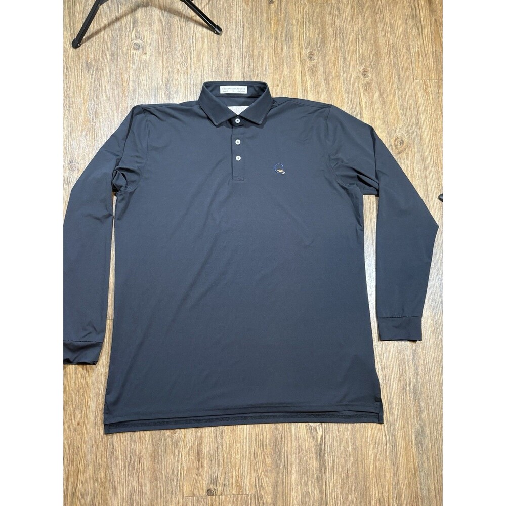 Holderness & Bourne The Farrell Shirt Black Size XL Quail Hollow Spell Out Logo